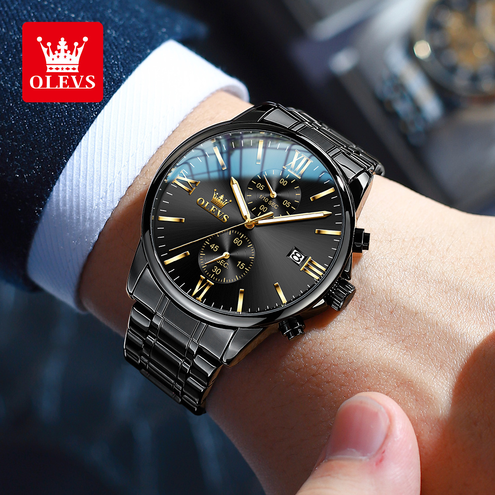 OLEVS 2886 Classic Black Quart - Luxury Watch Maker 评论和价格