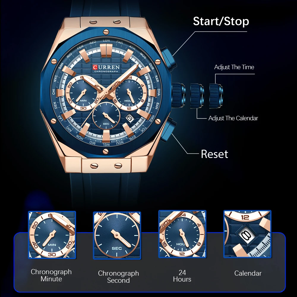 CURREN Luxury Brand High Quali - Luxury Watch Maker 评论和价格